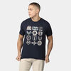 T-shirt Ben Sherman Tee-shirt Scooter clubs - marine fonc&eacute; Bleu