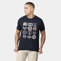 Tee-shirts sur Grenoble : T-shirt Ben Sherman Tee-shirt Scooter clubs - marine fonc&eacute; Bleu