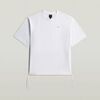 T-shirt G-Star Raw D28697-E385 WOVEN MIX LOOSE R T-110 WHITE