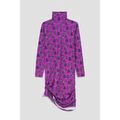 Robe courte Enorsia Purple Side Tie Knot Christmas Print Bodycon Dress Grenoble