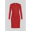 Robe courte Enorsia Robe mini jersey &agrave; fermeture &eacute;clair devant Rouge