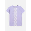 T-shirt Enorsia T-shirts &agrave; manches raglan courtes avec impression patch Violet