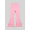 Pantalon Enorsia Pantalons Textur&eacute;s &agrave; C&ocirc;tes &Eacute;vas&eacute;s Rose