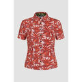 Chemises sur Grenoble : Chemise Enorsia Chemises mi-crop &agrave; motif de feuilles Rose