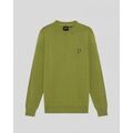 Pull Lyle & Scott KN2136V COTTON CREW-Y123 SHRUB GREEN