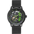 Hommes sur Grenoble : Montre Pierre Lannier Montre Homme PADDOCK Vert Acier milanais Noir