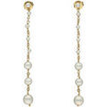 Boucles d'oreille sur Grenoble : Boucles oreilles Orusbijoux Boucles D Oreilles Argent Dor&eacute;e Cascade De Perle Naturelle Dor&eacute;