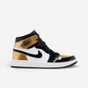 Baskets montantes Nike Jordan 1 Retro High Golf Patent Gold Toe