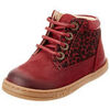 Baskets basses enfant Kickers B&eacute;b&eacute; Fille TACKLAND Plat Oxford, Bordeaux multicolor
