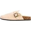 Mules Super Mode Mules &agrave; Enfiler Beige