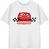 T-shirt enfant Disney Lightening Mcqueen Cars T-shirt &agrave; manches courtes Blanc