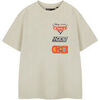 T-shirt enfant Disney Cars Racing Sports Network T-shirt &agrave; manches courtes Beige