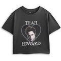 Tee-shirts sur Grenoble : T-shirt Twilight Team Edward Crop T-shirt court &agrave; manches courtes Gris