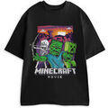 Tee-shirts sur Grenoble : T-shirt Minecraft Zombie T-shirt &agrave; manches courtes Noir