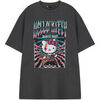 T-shirt Hello Kitty World Tour T-shirt &agrave; manches courtes Gris