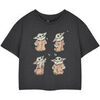 T-shirt Disney The Mandalorian Cute Grogu T-shirt court &agrave; manches courtes Gris
