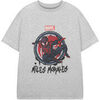 T-shirt enfant Marvel Spider-Man Miles Jump T-shirt &agrave; manches courtes Gris