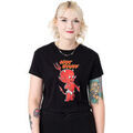 Tee-shirts sur Grenoble : T-shirt Hot Stuff Crop T-shirt court &agrave; manches courtes Noir