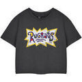 Tee-shirts sur Grenoble : T-shirt Rugrats Retro Logo Crop T-shirt court &agrave; manches courtes Gris