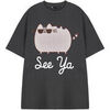 T-shirt Pusheen See Ya T-shirt &agrave; manches courtes Gris
