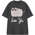 Tee-shirts sur Grenoble : T-shirt Pusheen See Ya T-shirt &agrave; manches courtes Gris
