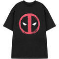 Tee-shirts sur Grenoble : T-shirt Marvel Face T-shirt T-shirt &agrave; manches courtes Noir