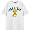 T-shirt Garfield College T-shirt T-shirt &agrave; manches courtes Blanc