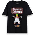 Tee-shirts sur Grenoble : T-shirt Willy Wonka Oompa Loompa T-shirt &agrave; manches courtes Noir