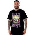 Tee-shirts sur Grenoble : T-shirt Spongebob Squarepants Life's Sweet T-shirt &agrave; manches courtes Noir