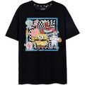Tee-shirts sur Grenoble : T-shirt Spongebob Squarepants Checkerboard Group T-shirt &agrave; manches courtes Noir