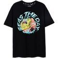 Tee-shirts sur Grenoble : T-shirt Spongebob Squarepants Krusty Pants Seas The Day T-shirt &agrave; manches courtes Noir