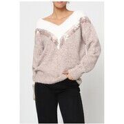 Pull Kebello Pull V F, Beige