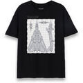 Tee-shirts sur Grenoble : T-shirt Top Gun Fighter Jet Blue Print T-shirt &agrave; manches courtes Noir