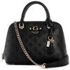 Sac Bandouliere Guess Sac Bandouli&egrave;re Dita Dome Satchel Black Logo Noir