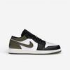 Baskets basses Nike Jordan 1 Low Black Toe Medium Olive