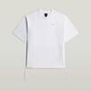 T-shirt G-Star Raw D28697-E385 WOVEN MIX LOOSE R T-110 WHITE