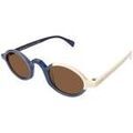 Lunettes sur Grenoble : Lunettes de soleil Xlab Mod&egrave;le St.Elena Lunettes de soleil, Bleu/Marron, 45 mm Bleu