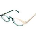 Lunettes sur Grenoble : Lunettes de soleil Xlab Ross bleu bloc Cadres Optiques, Vert, 49 mm