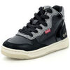Baskets montantes enfant Kickers Kicklax, Sneakers Hautes Fille, Argent&eacute;