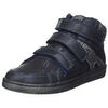 Baskets montantes enfant Kickers Lohan, Sneakers Hautes Fille, Marine Argent