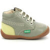 Boots enfant Kickers Gazip, Bottillons Gar&ccedil;on, Kaki