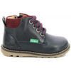 Boots enfant Kickers Nonobo, Bottillons Gar&ccedil;on, Bleu