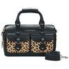 Sac Bandouliere Dr. Martens Top Handle Bag Black+Light Tan Kiev+Mini Leopard Spot Hair On
