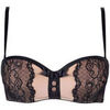 Corbeilles & balconnets Pomm'poire Soutien-gorge push-up bandeau noir/chair So chic Noir