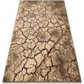 Tapis Rugsx Tapis KARMEL Terra sol fissur&eacute; noix 200x300 cm Marron 200x300 cm. . Maison & D&eacute;co > Tapis. Grenoble