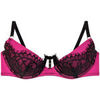 Rembourr&eacute;s Pomm'poire Soutien-gorge ampliforme coque moul&eacute;e noir/fuchsia Dragon Noir