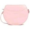 Sac Bandouliere LANCASTER Sac demi lune Zipp&eacute; Suave Lune Rose Fum&eacute; Rose