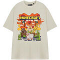 Tee-shirts sur Grenoble : T-shirt Minecraft Heart Animals T-shirt &agrave; manches courtes Beige