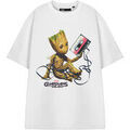 Tee-shirts sur Grenoble : T-shirt Marvel Guardians Of The Galaxy Groot T-shirt &agrave; manches courtes Blanc