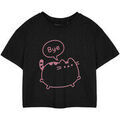 Tee-shirts sur Grenoble : T-shirt Pusheen Bye T-shirt court &agrave; manches courtes Noir